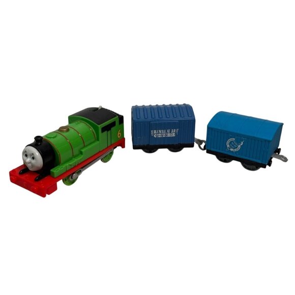 Thomas & Friends Trackmaster Percy Train Engine Ice Cream, Brendam Bay Cars 2013 - Picture 1 of 15